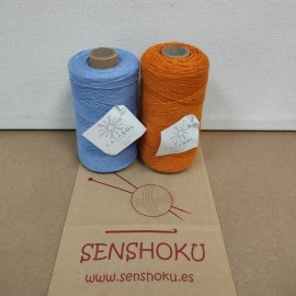 Pack de 2 bobinas de Veggie Wool Petite (Caldera + Azul)