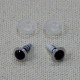 10 ojos de seguridad para amigurumis, 8mm - blanco y negro